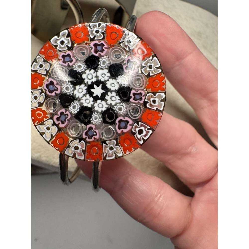 VTG Lot 3 Silver Tone Metal Cuff Bracelets Clamper Boho Western Statement Bangle - Picture 7 of 11